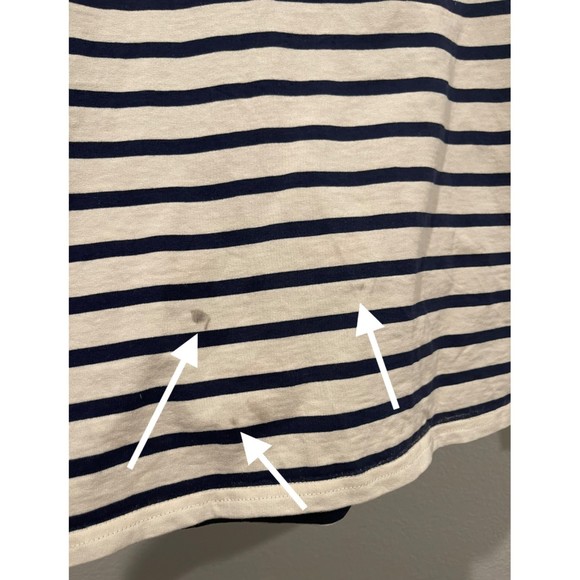 J.CREW Embroidered Kiss Striped Long Sleeve T-Shirt - Picture 6 of 6